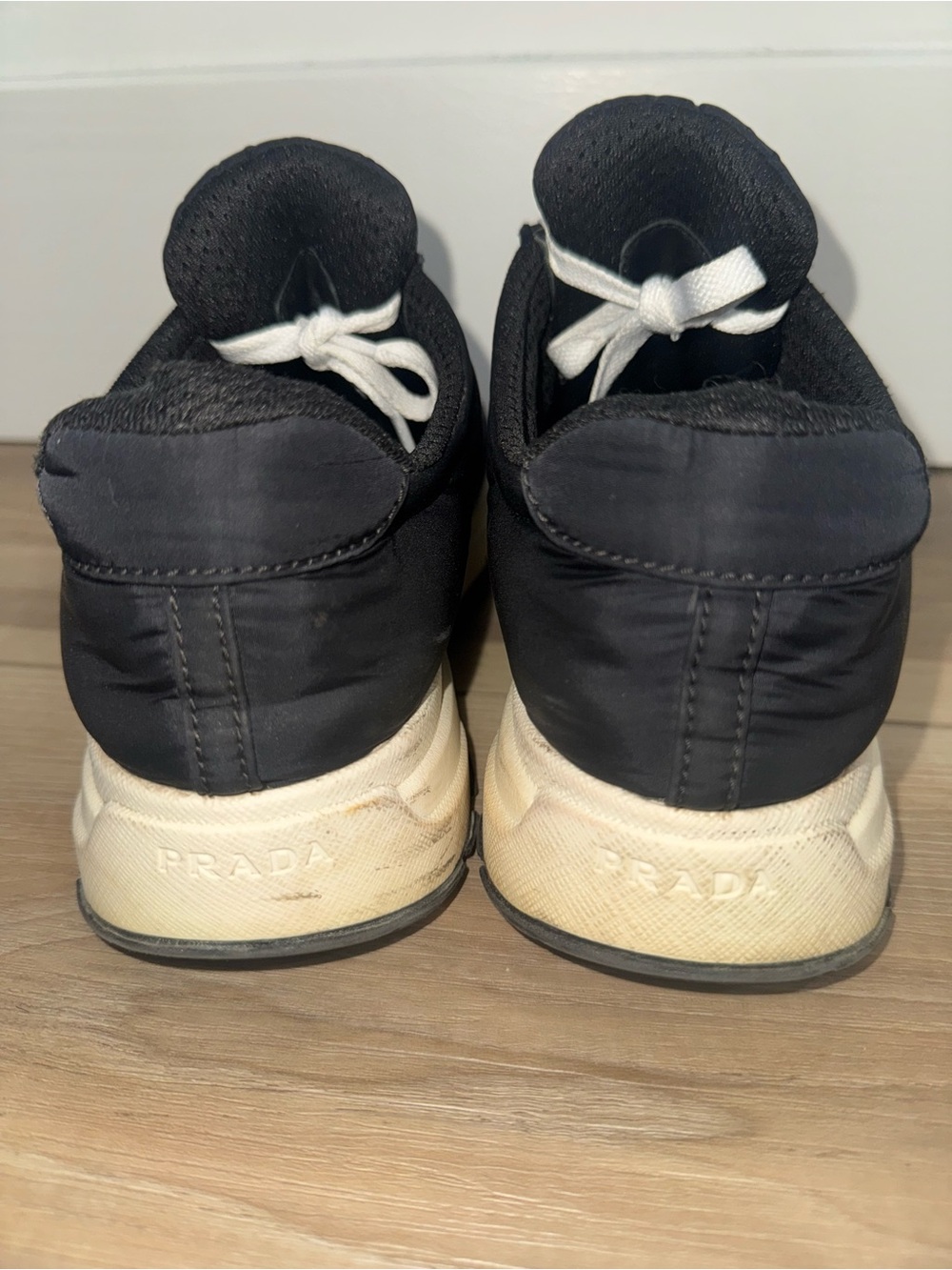 Prada Milano Men’s Black Suede Lace-Up Sneakers - Picture 11 of 12